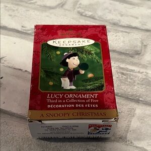 Hallmark Keepsake Lucy Ornament - Festive Red and Green 3rd in series
